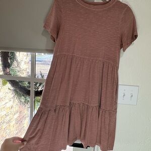 Old Navy Tiered Mauve Dress